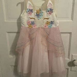 Girls unicorn costume dress